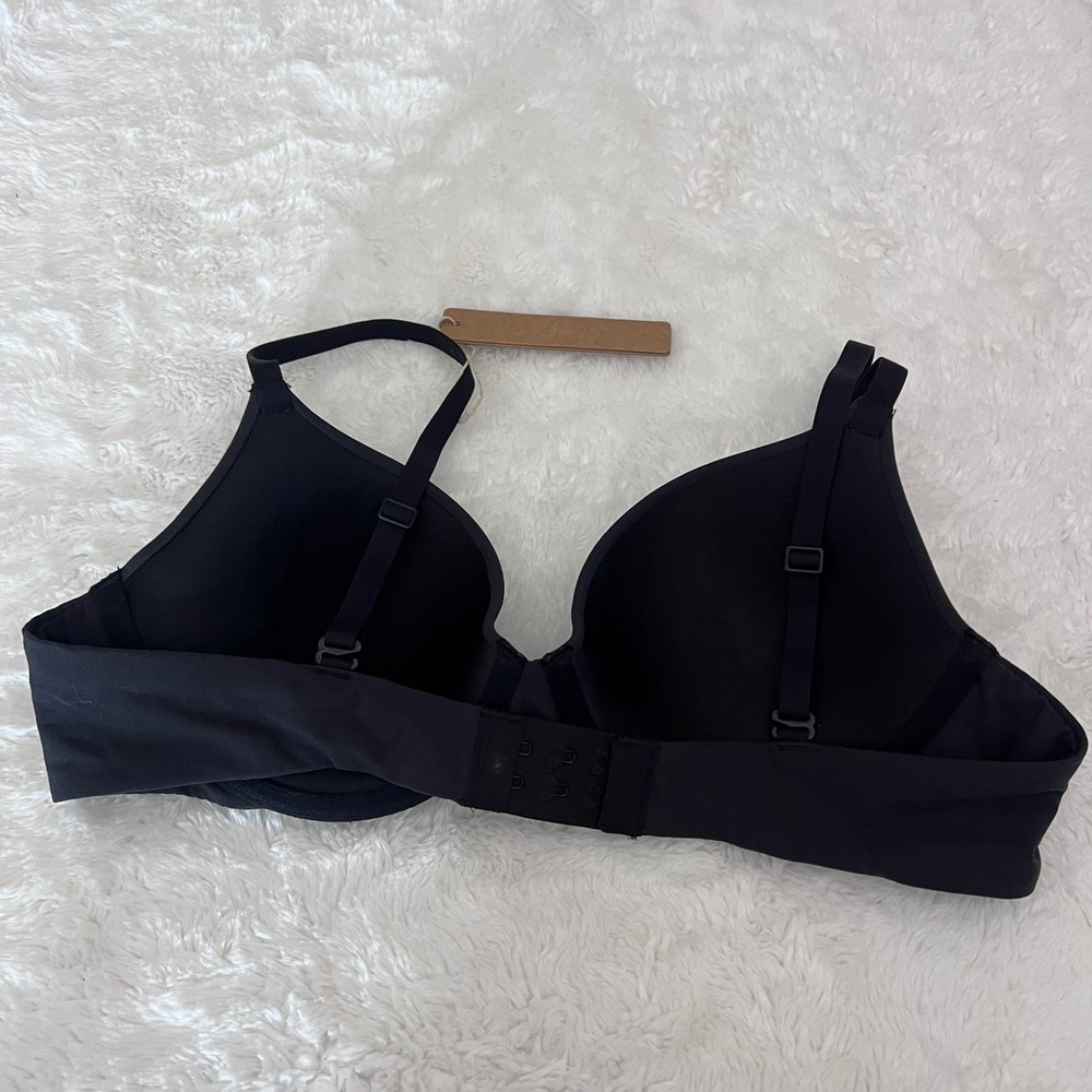 SKIMS Womens Fits Everybody T-Shirt Bra Onyx Black Underwire BR-UWR-2294 36A NWT - Picture 4 of 10